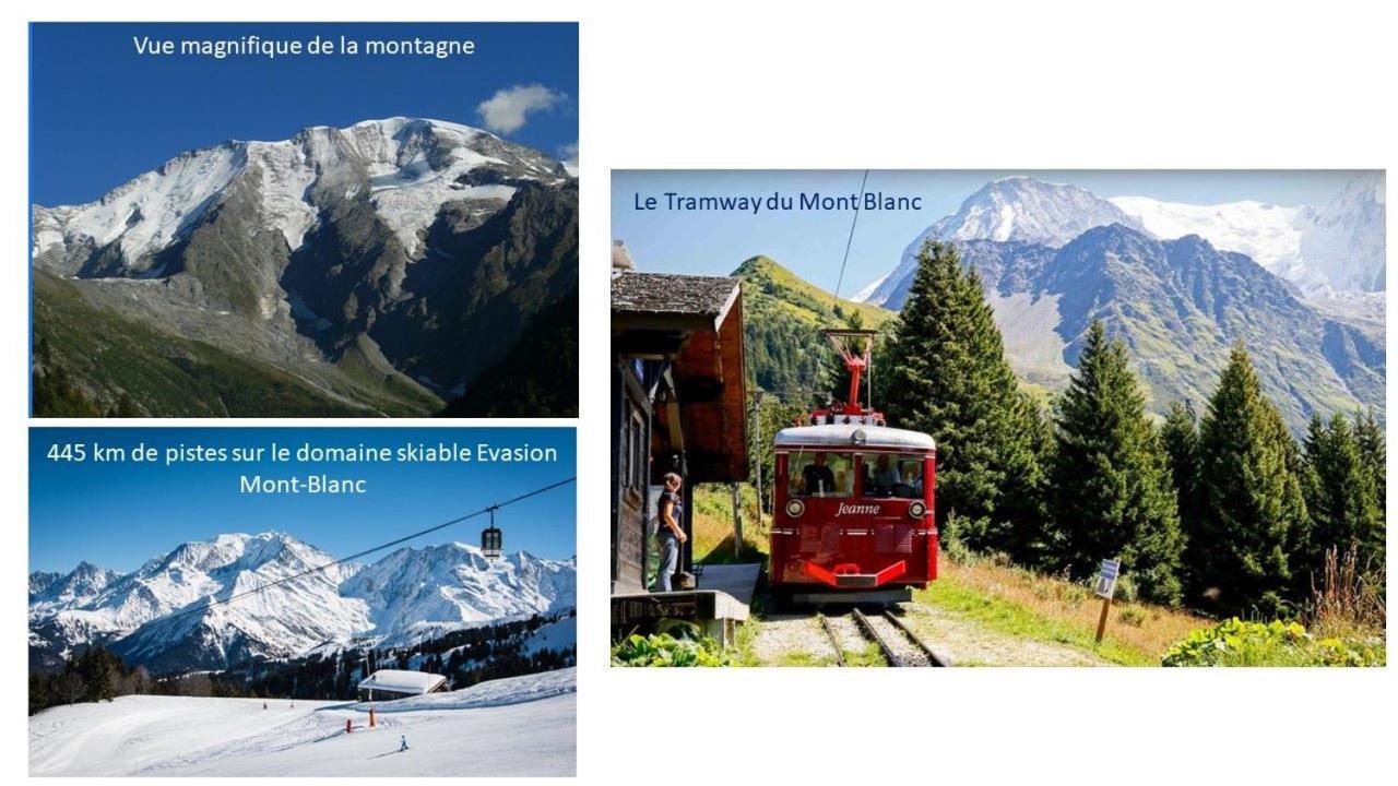 Duplex 6 Pers, Avec 8 Couchages, Garage, Wifi, Calme, Proche Des Pistes, Top Equipe Et Linges Fournis, Vue Magnifique Saint-Gervais-les-Bains Eksteriør bilde